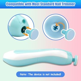 12 Pieces Baby Nail File Pads Nail Trimmer Replacement Pads Electric Baby Nail Grinding Heads for Standard Electric Kid Nail Trimmer Suits to Over 12 
