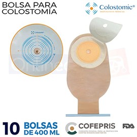 Bolsa Colostomic para Adulto. Diseñada con su Guía de Recorte, Pinza de Seguridad o Mecanismo de Cierre, Adaptable, Autoadherible, Suave, Transparente, a Prueba de Olor. Capacidad de Hasta 400 ml (10)