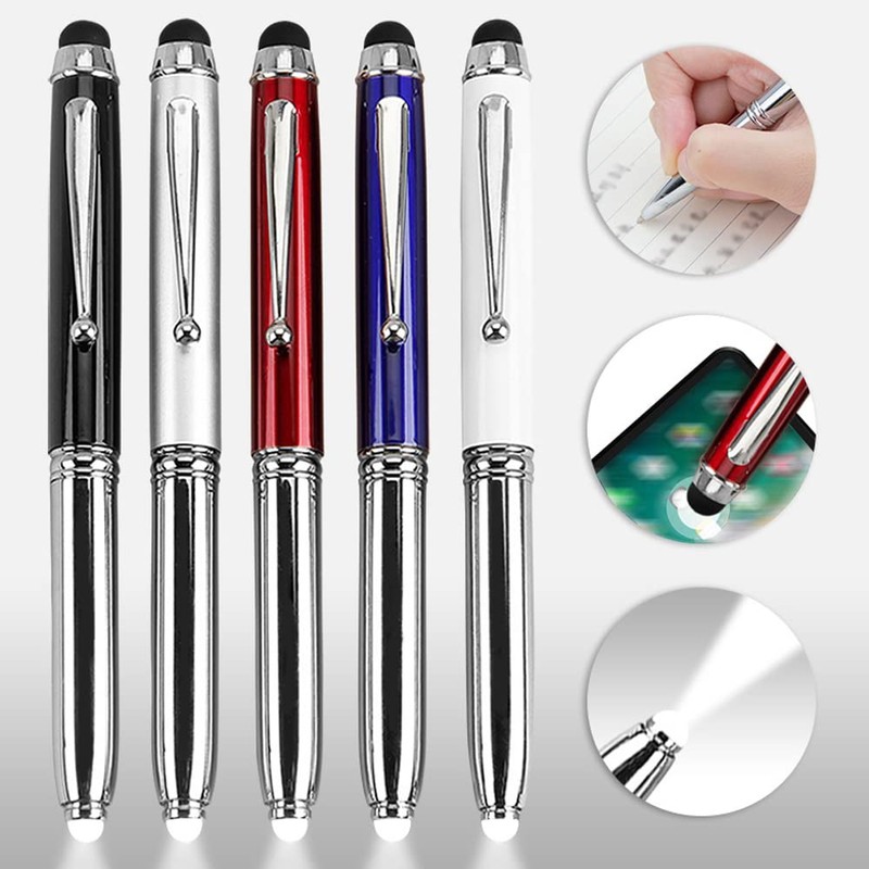 LED Pen Torch, 3 in 1 Ballpoint Stylus Pen with