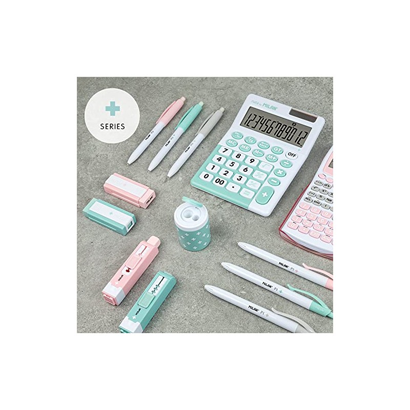 Milan BWM10447IBG Ballpoint Pen Blue + 1 Mechanical Pencil PL1