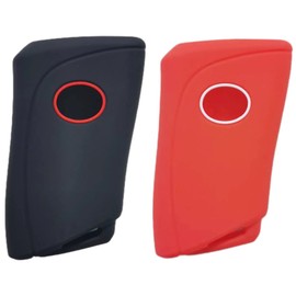 REPROTECTING Silicone Rubber Key Fob Cover Compatible with Lexus (4 Buttons) ES300h ES350 LC500 LC500h LS500h NX350 NX250 NX350h GX460 LS500 RX350 (Black Red)