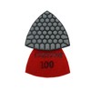 Diamond Triangle Polishing Pad, 80mm Resin Bond Hook and Loop