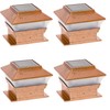 RELIGHTABLE Solar Square Outdoor Post Cap Deck Lights for 4x4
