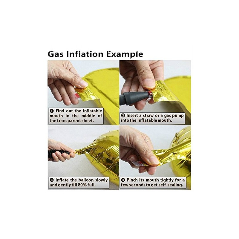 Glanzzeit 16 Inch Gold Balloons Decor Letters A to Z