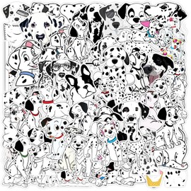 Dalmatians Stickers for Laptop(50 Pcs),Gift for Kids Teens Adults Girl,Dalmatians Dog Waterproof Stickers for Water Bottle,Vinyl Stickers for Scrapbook,Journal,Dairy,Skateboard