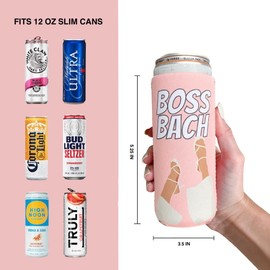 Coozie Kings Coozies temáticos de despedida de soltera, accesorio perfecto para cualquier despedida de soltera, material de neopreno de alta calidad, paquete de 7 (lata estándar delgada de 12 onzas) (juego de diseño 1)