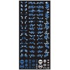 Haikyu Parts Hex Camo Decal 2 Blue 1pc Plastic Model