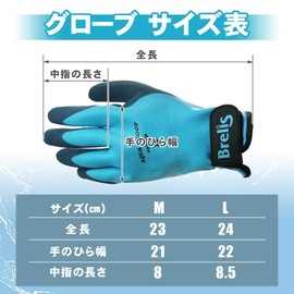 Fuji Glove Industry 25-01 Waterproof Magic Included, Breris Aquapulo, Rubber Hands, Natural Rubber, Anti-Slip, For Water Surroundings, Nursing, 5 Pairs (Large)