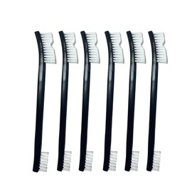 6-Pack Small Wire Brush Pro Kit: Nylon Bristles for Engines, Jewelry & Household Scrubbing – Chemical-Resistant & Heat-Resistant - Tackle Motorcycle Chains, Sinks & Sneakers, Gun Cleaning Brushes