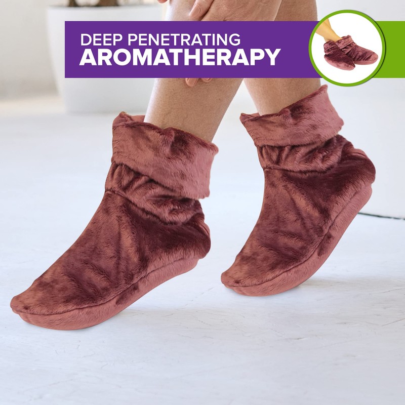 Mars Wellness Heated Microwavable Booties - Microwavable Socks Heated Booties