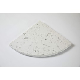 Natural Stone Accessories Shower Corner Shelf MM Quartz Statuary Size 9"x 9" Both Sides Polished