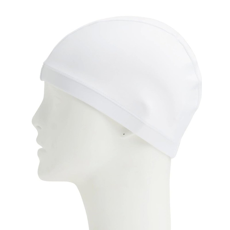 Speedo SE12070 Swim Cap, Tricot Cap, Unisex, White, Free