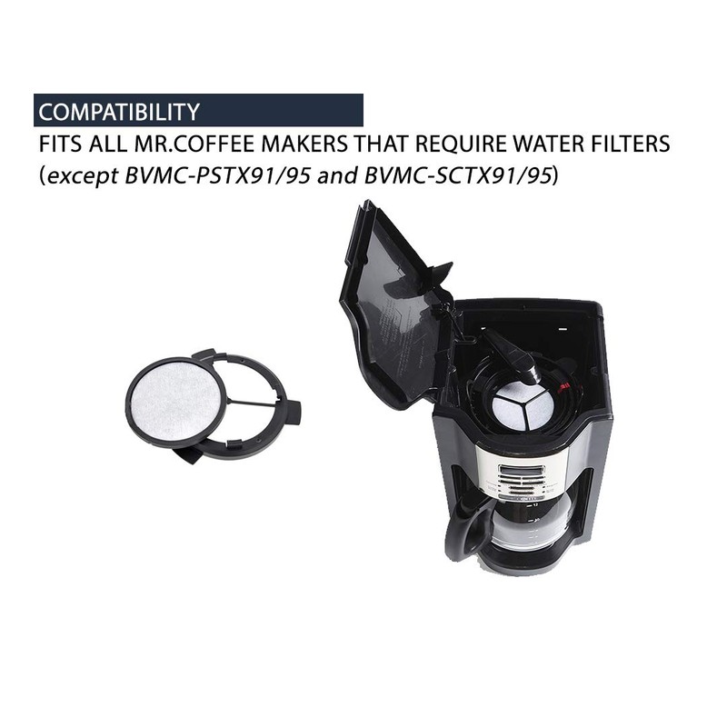 Premium Replacement Charcoal Water Filter Disk for Mr. Coffee Machines