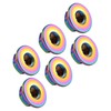 Ruifu Titanium Alloy Flanged Nuts M5 M6 6 Pack (M6,