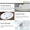 Bathroom Vessel Sink 16'' x 12'' Semi Recessed Bathroom Sink
