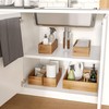Seville Classics Bamboo Wood Storage Bins Organizer Boxes for Kitchen