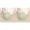 Minkissy 2Pcs Natural Facial Sponges With Lanyard Hemispherical Matcha Green