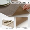 BACKTOEDEN Leakproof Placemats Set of 6, 2-Layer Waterproof placemat for