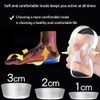 Sbomi Increased Half Insoles Made of Transparent Gel Inner Increase