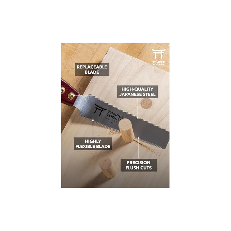 Temple Tool Co. Japanese Flush Cut Saw - 6 Inch