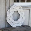 Lobster Rope Sailor Knot Wreath - Soft Gray