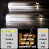 ROSHWEY Solar Step Lights for Outside, 16 Pack Solar Powered