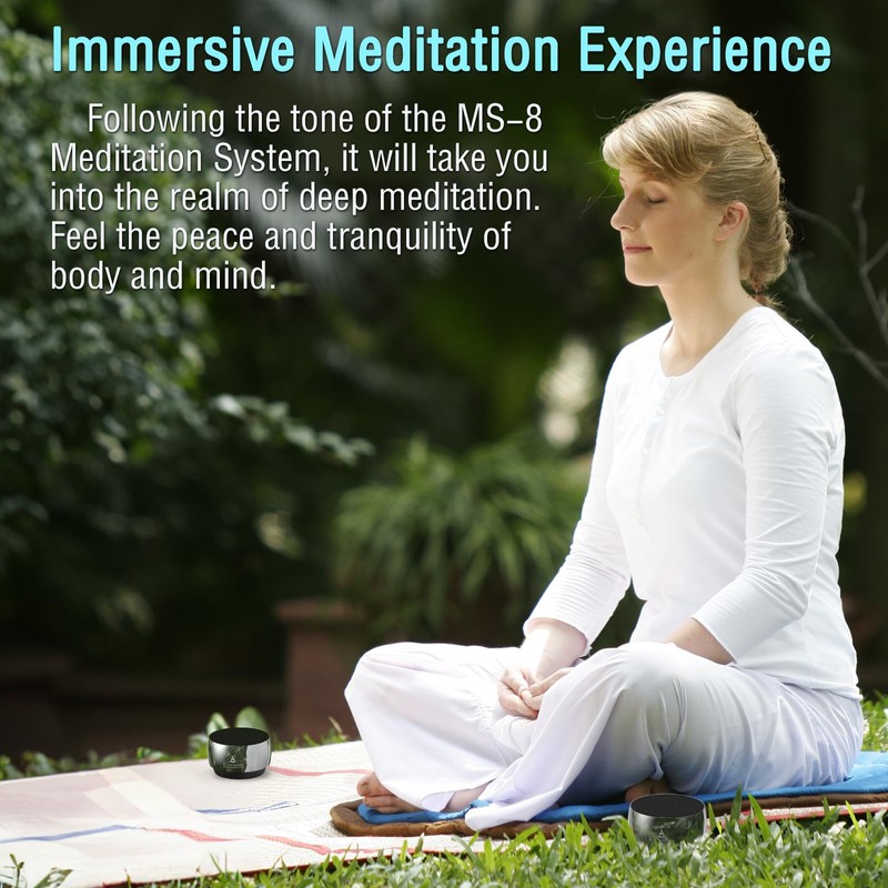 Rylaxtones Meditation System,Electronic Tibetan Singing Bowl, Meditation Tone Machine,for Meditation,Mindfulness,Sound