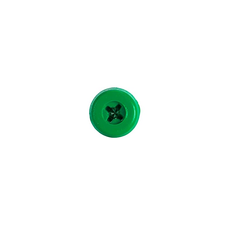 Sealey PTNPG License Plate Screw 4.8 x 18mm Green (Pack