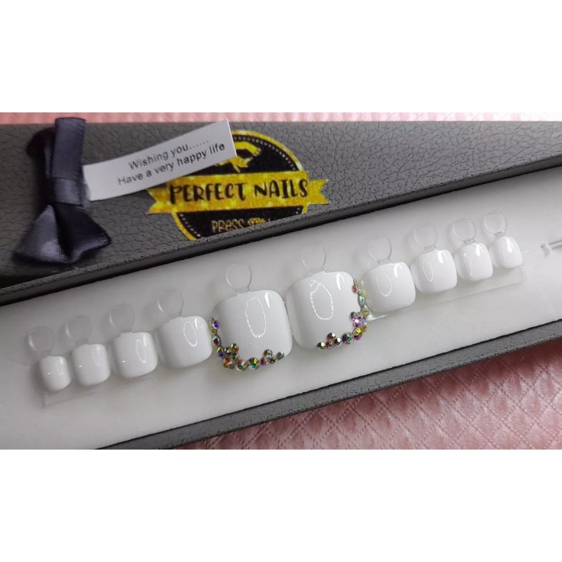 Perfect Nails Press On Press On Para Pies Calidad Premium