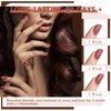 42Pcs Semi-Permanent Nail Polishes, Kit Collection with Base and Top