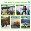 Panmout 16.5" XL Portable Toilet for Camping, Foldable Travel Toilet