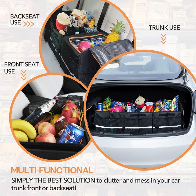 HEYTRIP Large Trunk Organizer With Built-in Leakproof Cooler Bag, 2