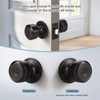 KNOBWELL Oil Rubbed Bronze Passage Door Knob, Non-Locking Interior Closet
