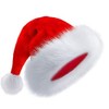 LKQBBSZ Santa Hat for Child Unisex Velvet Comfort Xmas Hat