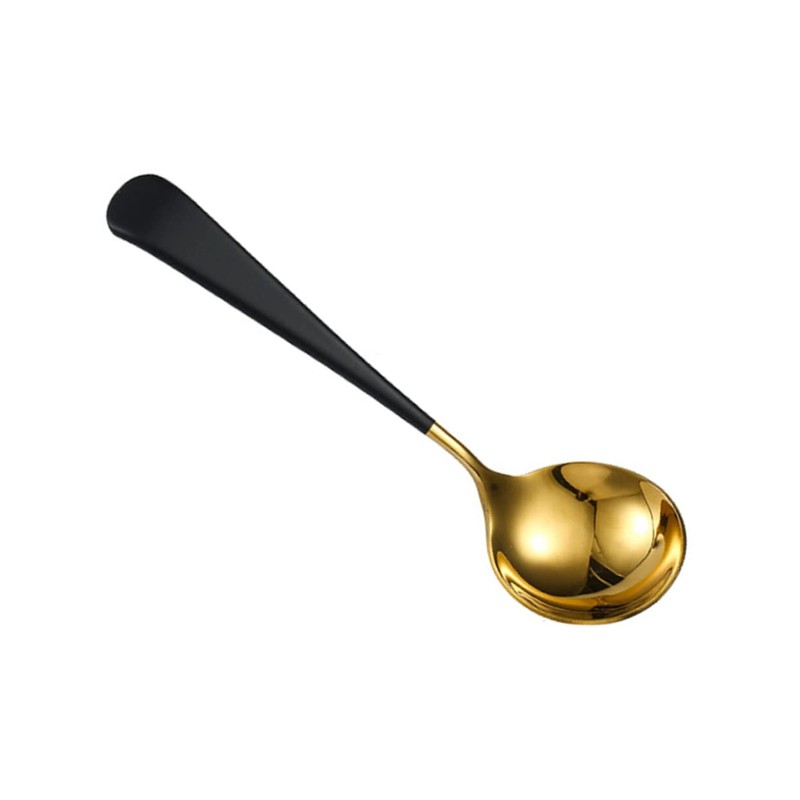 DOITOOL 2pcs Large Serving Utensil Mixing Spoon Round Head Soup