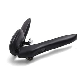 Swing-A-Way Locking Can Opener with Sharp Blade, Manual Hand Held, 2-in-1 Can and Bottle Opener, Made of Steel, Easy Turn Knob, Basic Kitchen Essentials (Black)