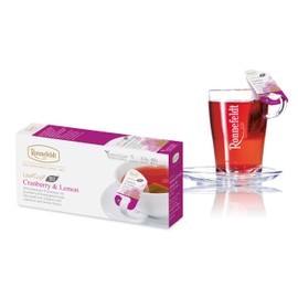 Ronnefeldt LeafCup Cranberry & Lemon Chai – Organic Loose Leaf Fruit Infusion Tea with Hibiscus, Apple, Rose Hip & Citrus – Naturally Caffeine-Free – 15 Individually Wrapped Tea Bags