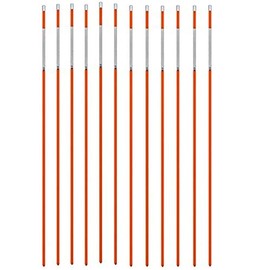 Snowpole Driveway Snow Poles Reflective Orange Markers 48" (12 Poles)