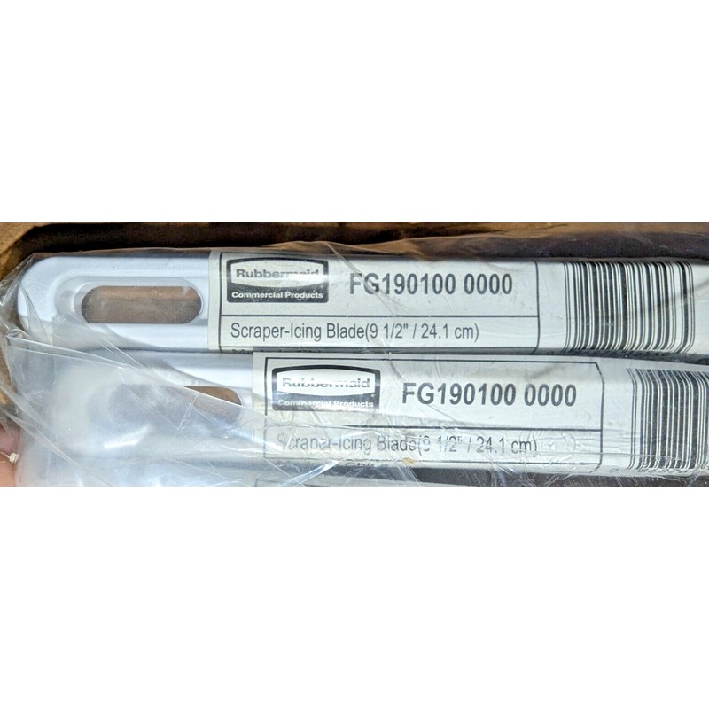 Rubbermaid "6-Pack" Rubbermaid Commercial --"COLD TEMP"-- Scraper Spatula, White-9.5" SALE!