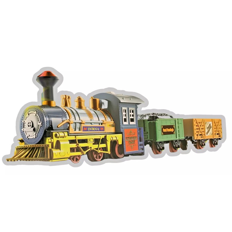 Continental Express Battery Operated DELUXE Train Toy Set w/ Lights