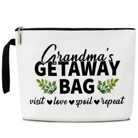 Grandma Gifts Grandma Bag, Birthday Gifts for Grandma Nana, First Time Grandma Gifts, Mimi Bag Gifts For Mimi, Cosmetic Bag Zipper Travel Organizer Toiletry Pouch -049