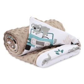 Pram Blanket Baby Summer Blanket with Plush Fabric 75 x 100 cm - Children's Blanket Cuddly Blanket Pram Blanket for Children Newborn Outdoor Baby Blanket Cuddly Blanket Africa