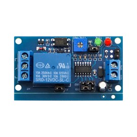 FONGKNOX 12V DC Relay Delay Module Timer On/Off 0.1s to 360s High Accuracy High Anti-Interference Capability for Smart Home System Alarms Home Security System Door System DIY Electric