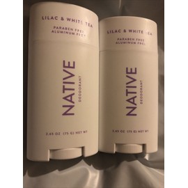 Native NEW Lot Of 2 NATIVE Deodorant LILAC & White Tea Paraben & Aluminum Free 2.65 Oz!