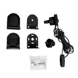 Blindecor | Kit meccanismo per tende avvolgibili | Compatibile con tubi da 38 mm - Nero | Scatola meccanismi di sostituzione completa