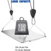 Grow Light Rope Hanger 2Pairs， Adjustable Rope Ratchet Hangers 150