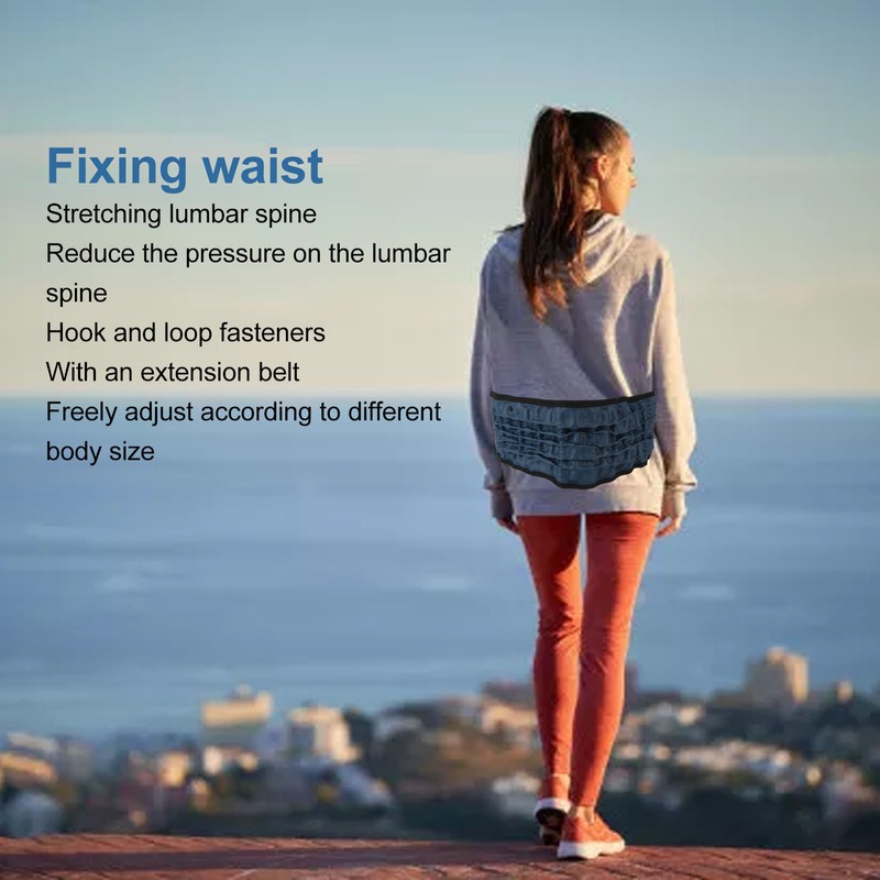 Lumbar Traction Belt Inflatable Reduce Pressure Lower Back Support Brace