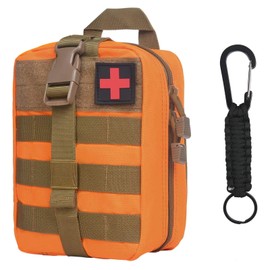 flintronic® Tactical Waist Bag / Military Compact Belt Bag / Multi-Functional Bum Bag with Carabiner for Camping, Hiking, Cycling, Climbing and Travelling