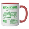 EM-50 Urban Assault Vehicle (1981) Ceramic Mug, Red/White