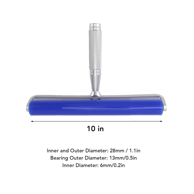 Dust Removal Roller Silicone Soft Aluminum Alloy Handle Iron Bearing
